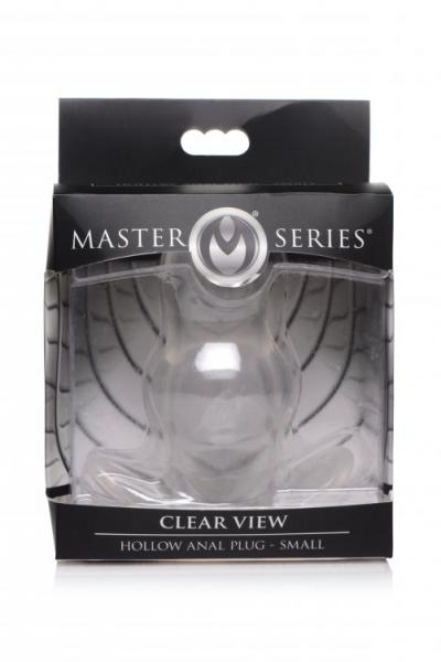 Clear View Hollow Anal Plug - Small