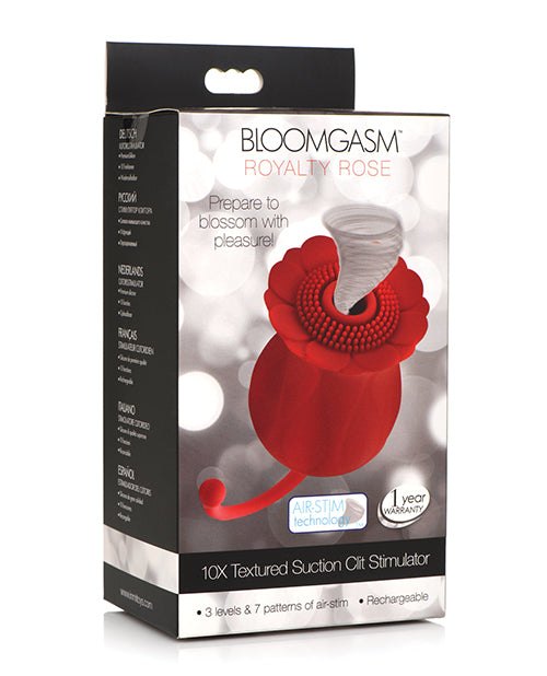 Royalty Rose Textured Suction Clit Stimulator