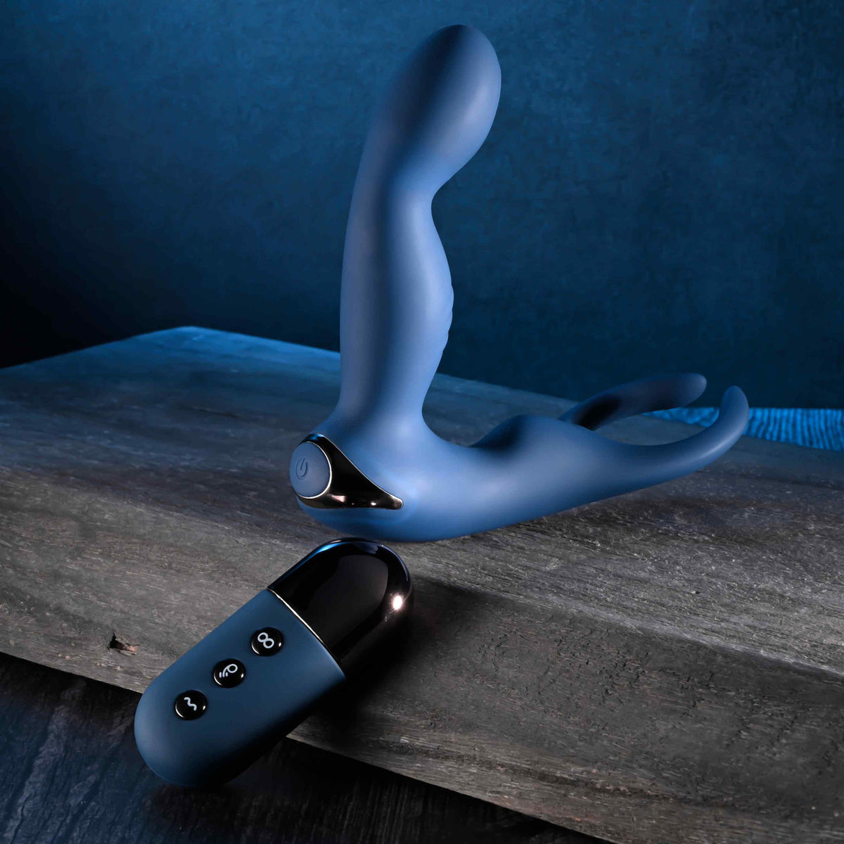 Zero Tolerance By All Means Rechargeable Vibrating Prostate Vibrator With Remote Silicone Blue