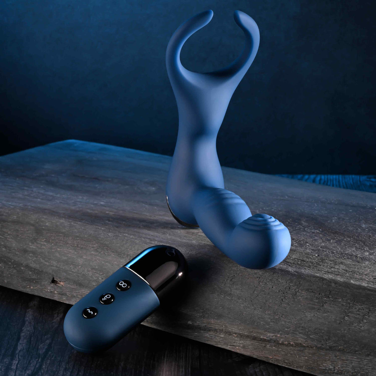 Zero Tolerance By All Means Rechargeable Vibrating Prostate Vibrator With Remote Silicone Blue