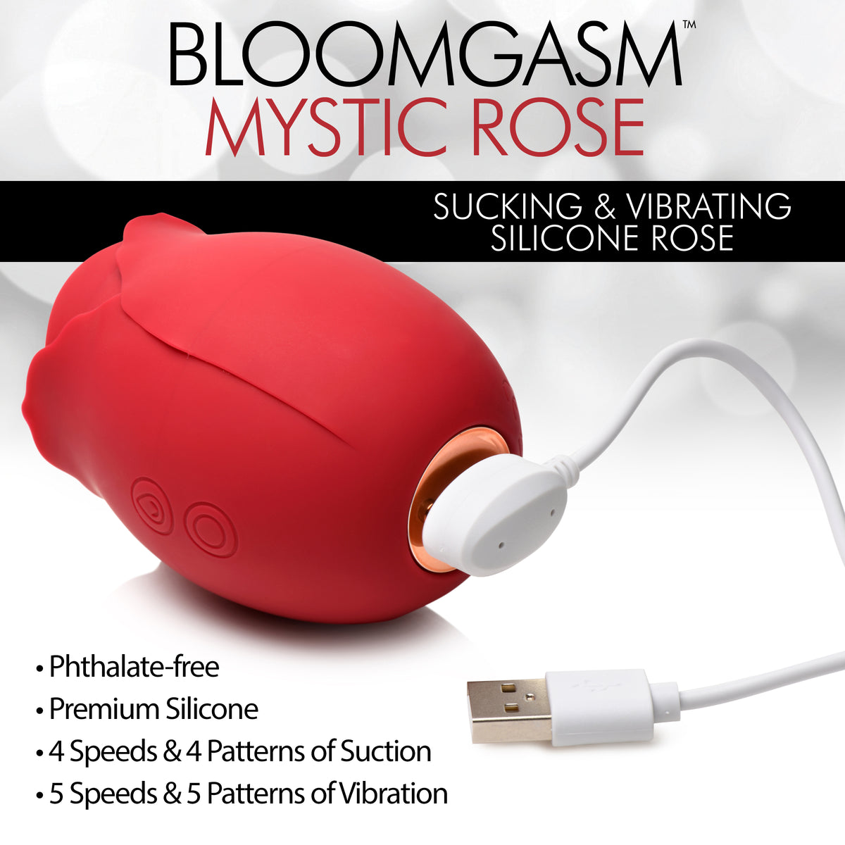 Mystic Rose Sucking and Vibrating Silicone Rose