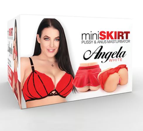 Angela White Mini Skirt Masturbator
