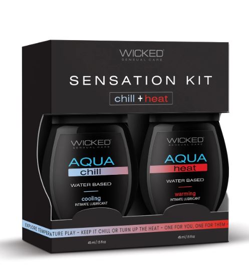 Wicked Sensual Care Sensation Kit Cooling and Warming Intimate Lubricants 1.5oz