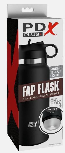 Pdx Plus Fap Flask Thrill Seeker Stroker - Frosted/black