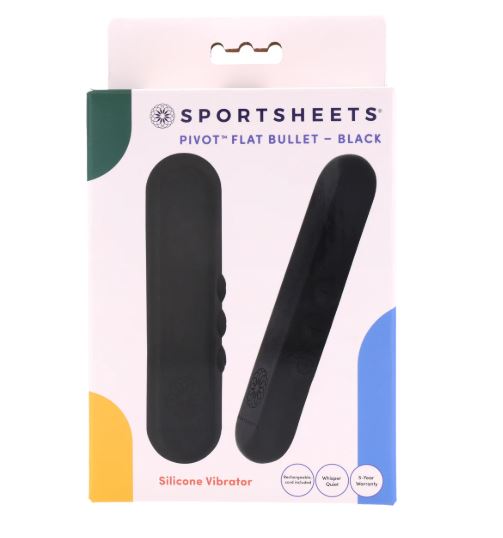 Sportsheets Pivot Flat Bullet Black