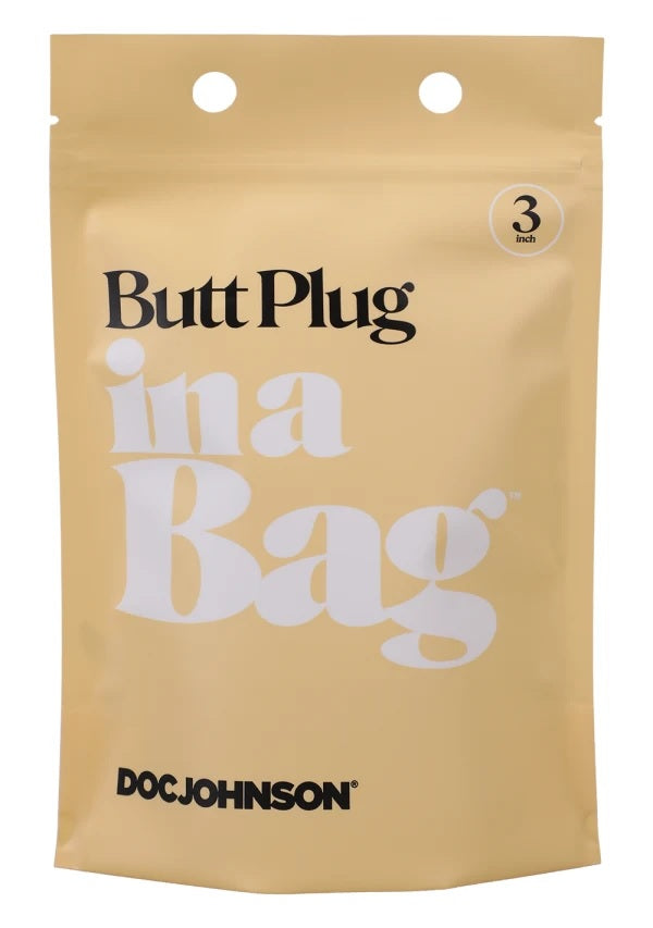 In A Bag Anal Plug 3in Black