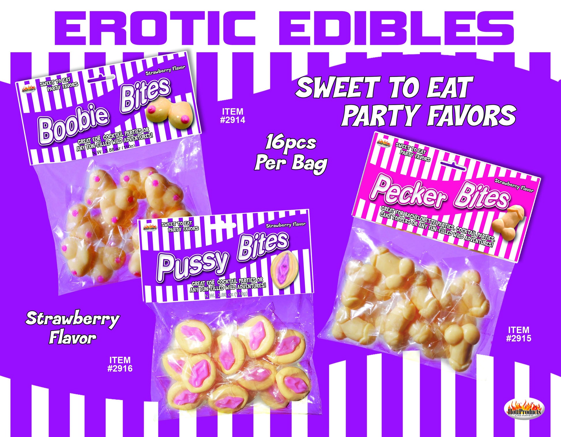 Pussy Bites Strawberry 3.88oz
