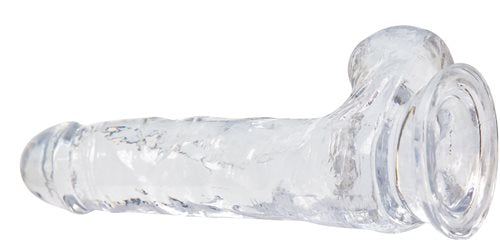 Crystal Addiction Dong 8 inches Clear
