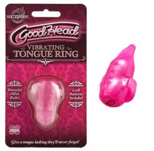 GoodHead Vibrating Tongue Ring Pink