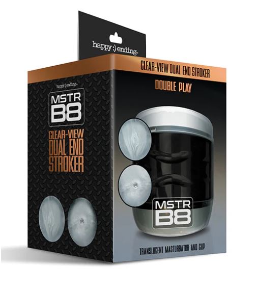 Mstr B8 Clear View Dual End Stroker Double Play
