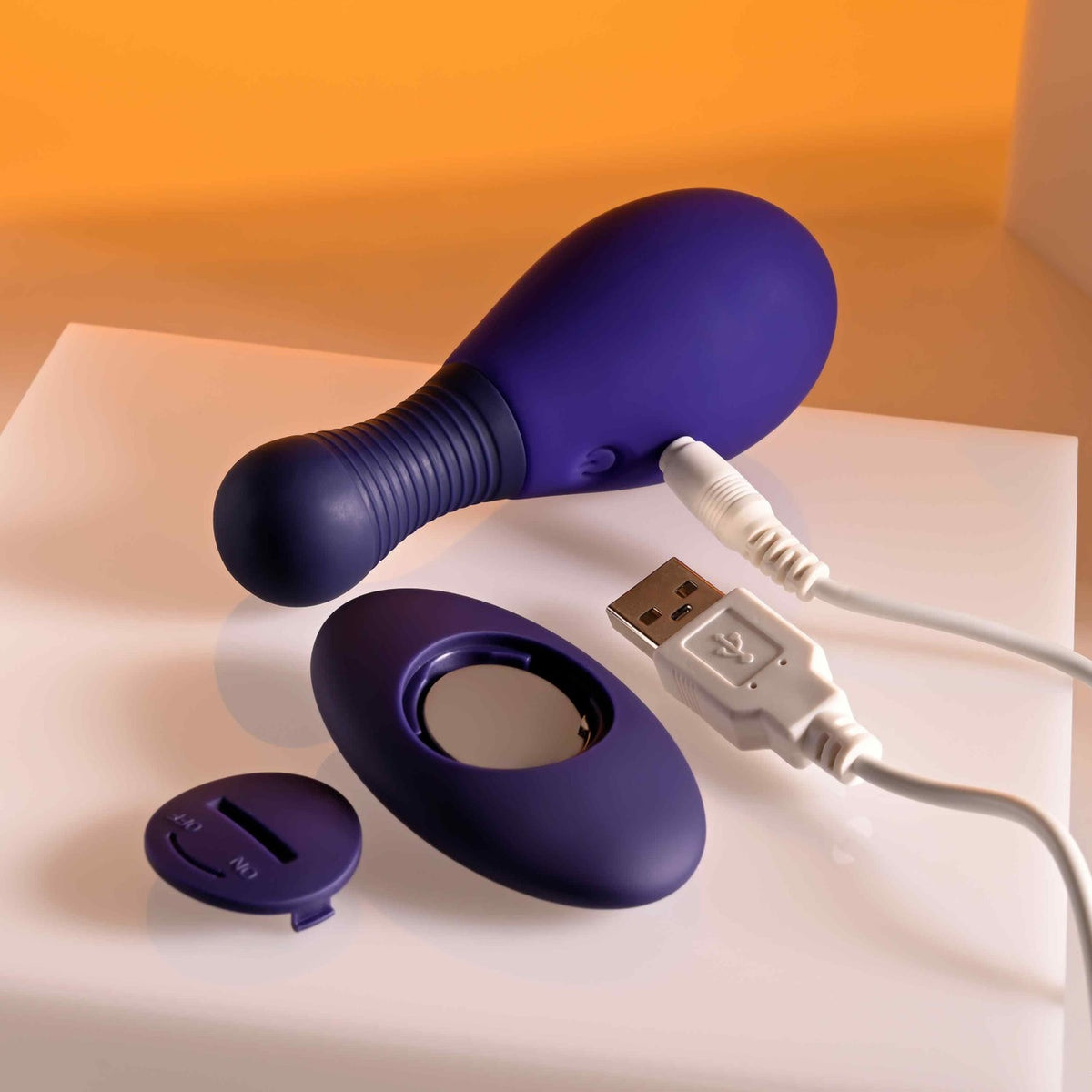 Selopa Egg On Me Rechargeable Vibrating Egg With Remote Silicone Purple