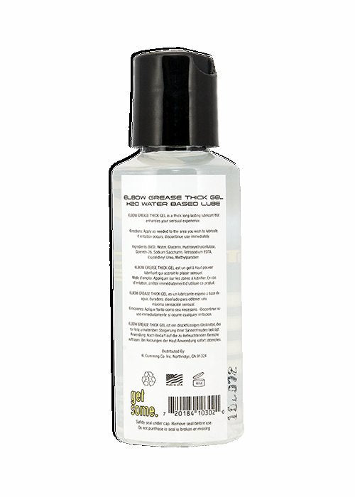 Elbow Grease H2O Thick Gel Lubricant 2.4oz