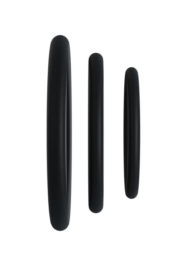 Rock Solid Tri-pack Rubber Gasket (1.25in, 1.5in, 2in) Black