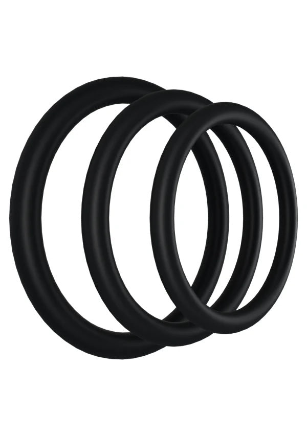 Rock Solid Tri-pack Rubber Gasket (1.25in, 1.5in, 2in) Black