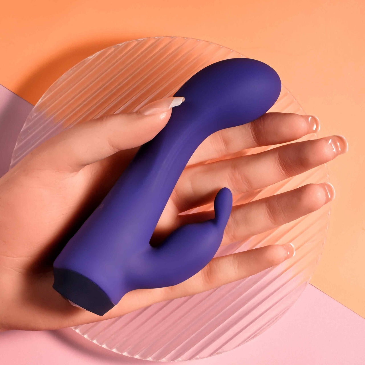Selopa Plum Job Rechargeable Vibrating Dual Stimulator Vibrator Silicone Purple