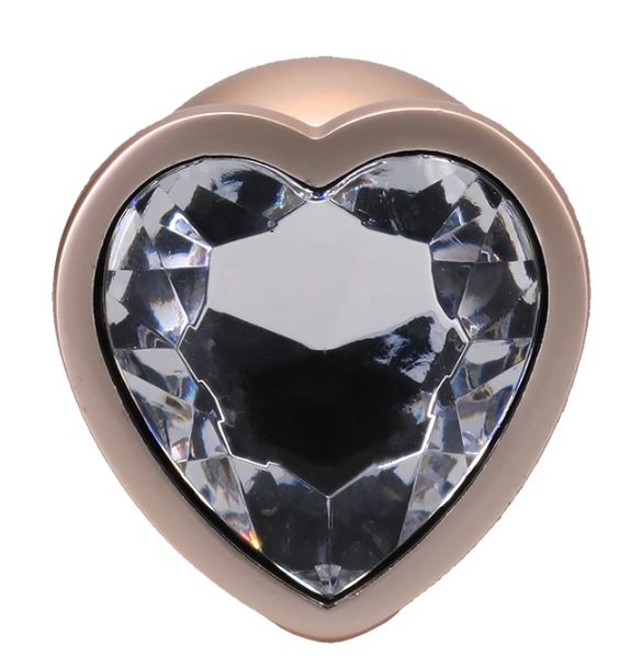Booty Bling Heart Diamond Jew/ Metal Plug M/gold