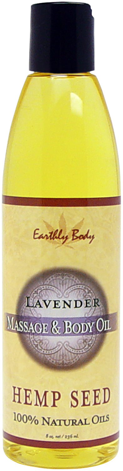 Hemp Seed Massage and Body Oil - Lavender - 8 Fl. Oz./ 237ml