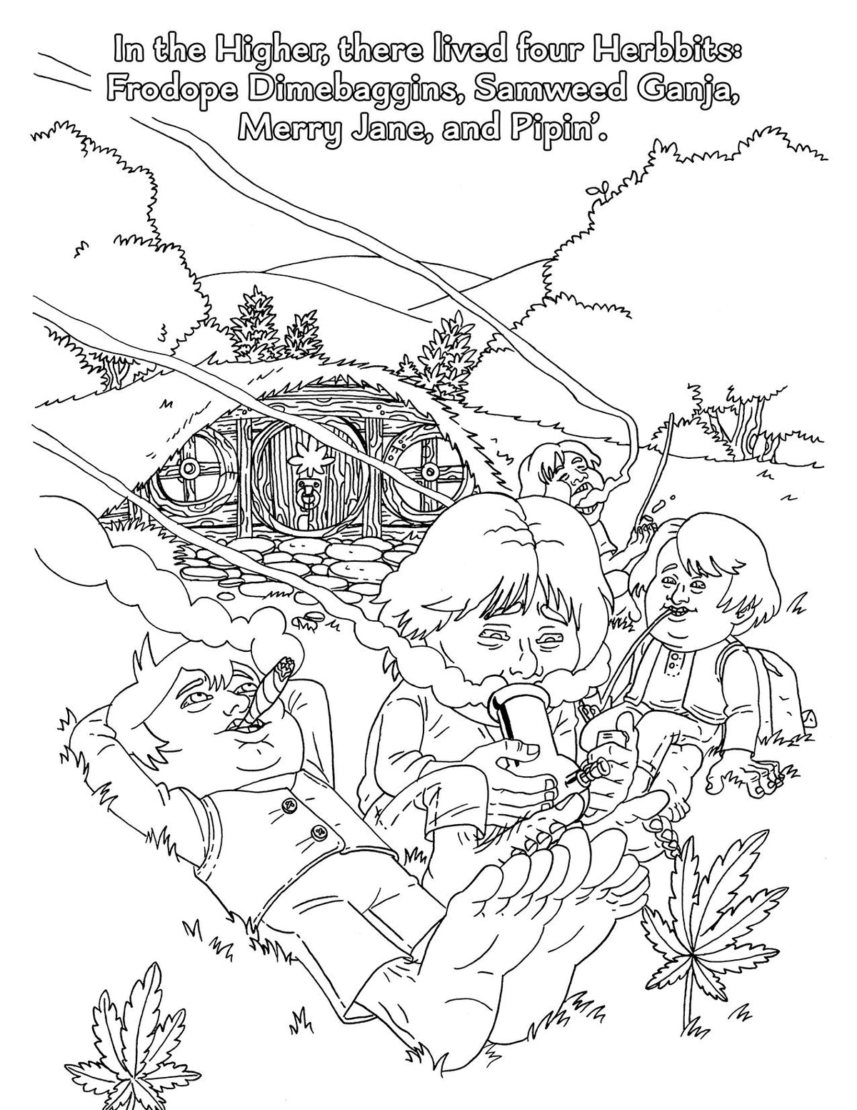 The Lord Of The Smoke Rings Coloring Book