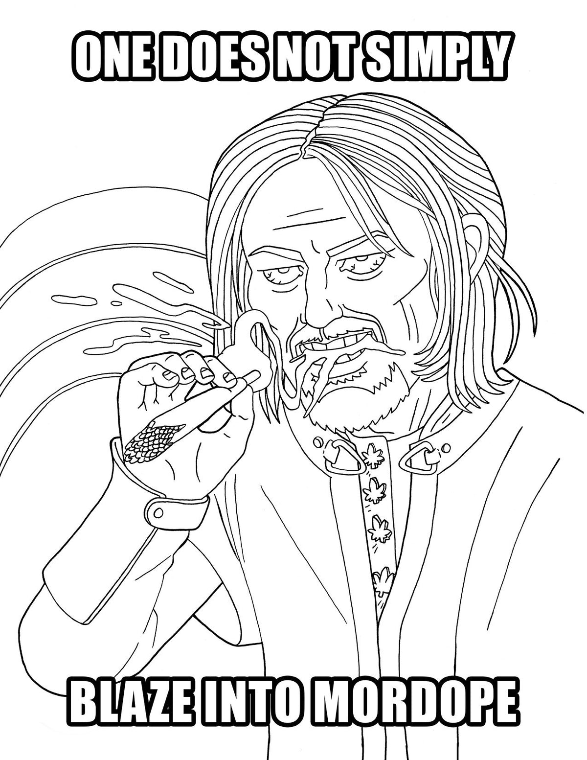 The Lord Of The Smoke Rings Coloring Book