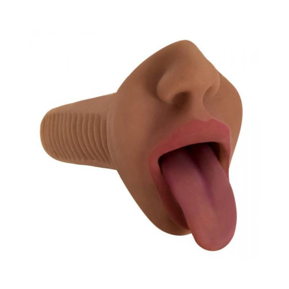Mistress Courtney Vibrating Mouth Stroker- Flesh