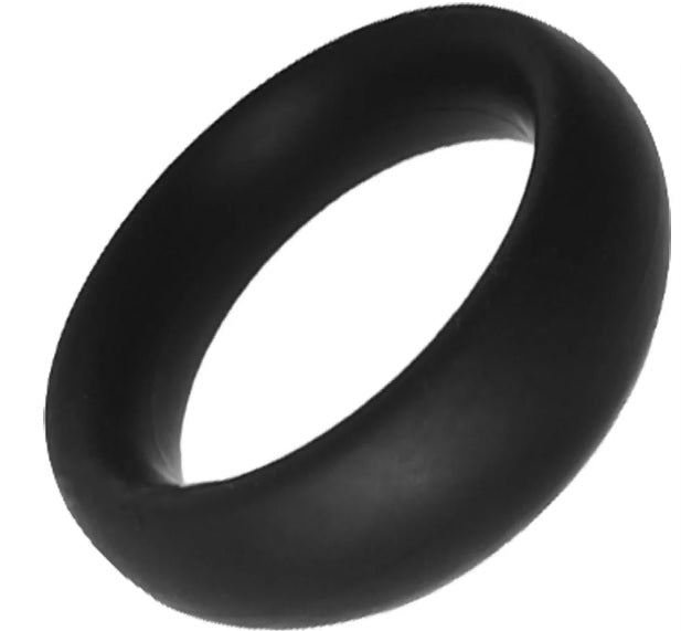 Rock Solid Silicone Black C Ring, Medium (1 7/8in) In A Clamshell