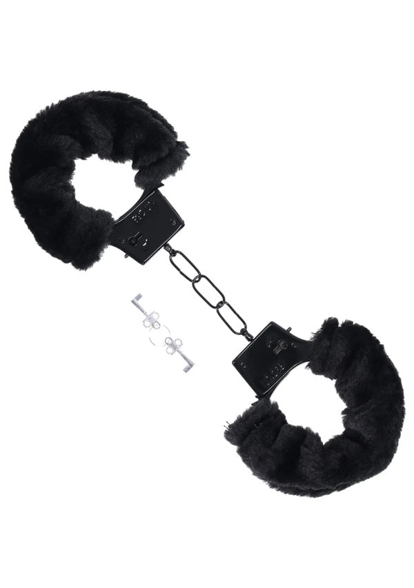 Merci Fluff Cuffs Black
