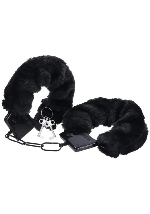 Merci Fluff Cuffs Black