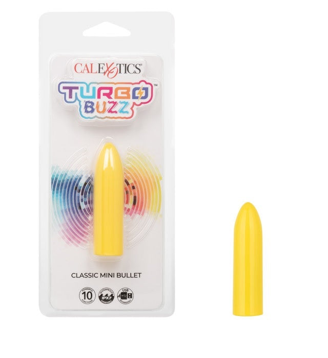 Turbo Buzz Classic Mini Bullet Stimulator - Yellow