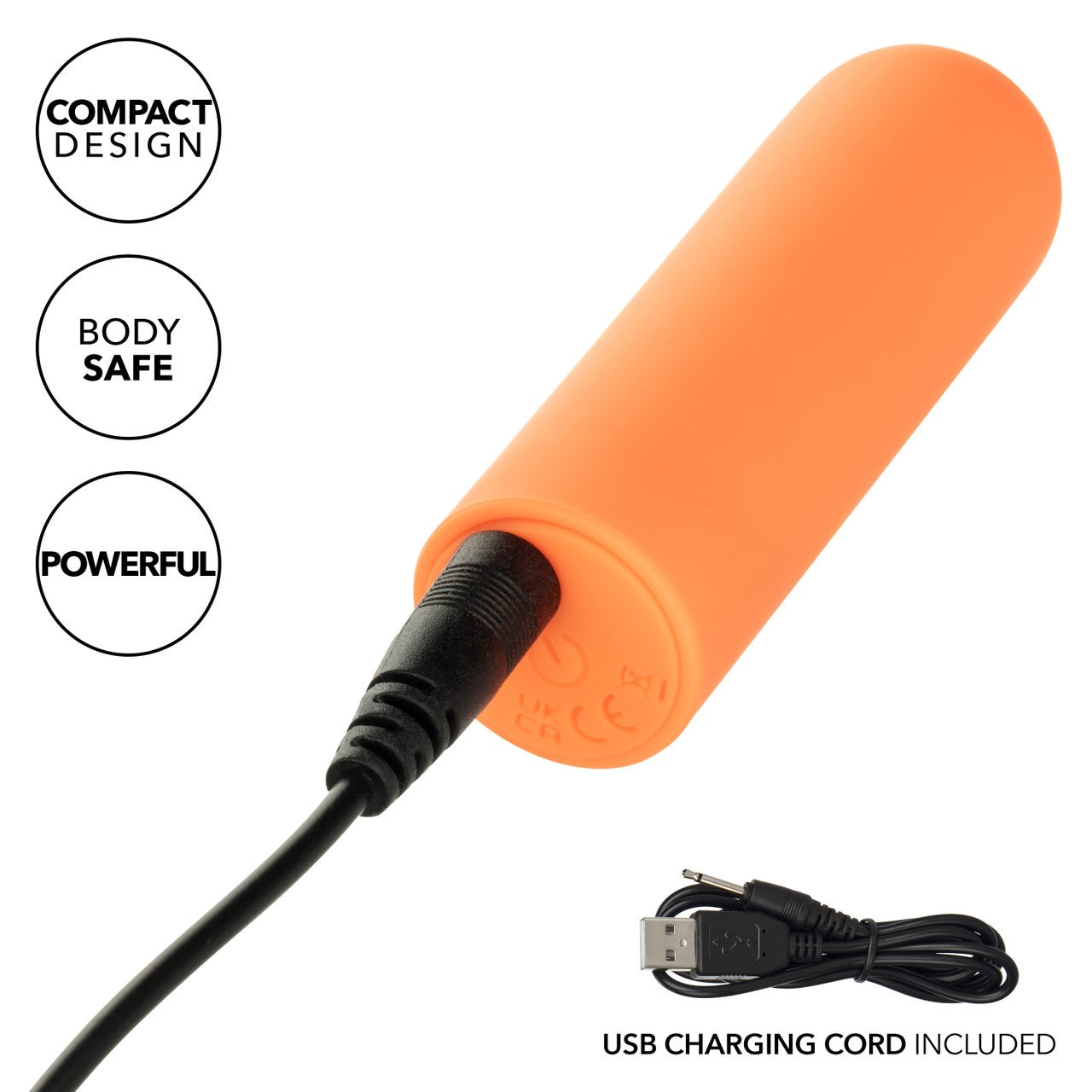 Turbo Buzz Rounded Mini Bullet Stimulator - Orange