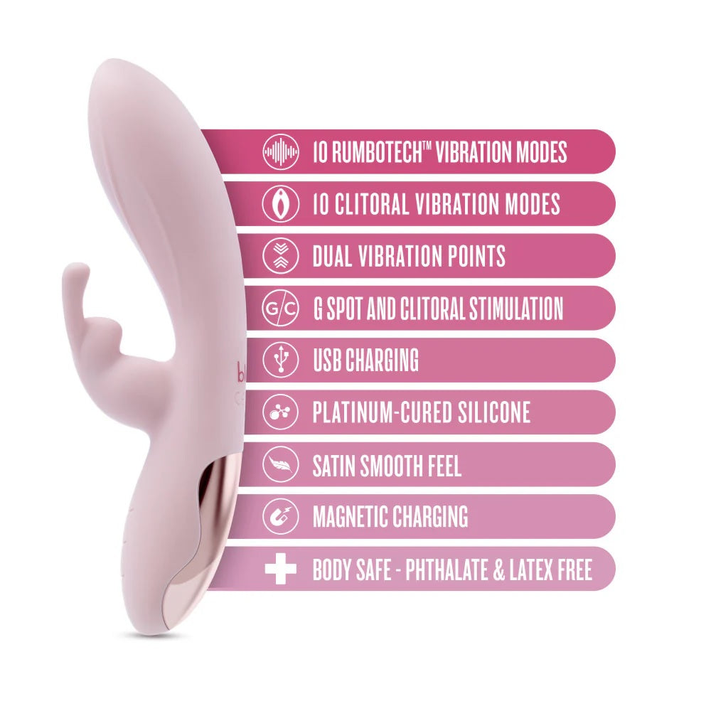 Blush Morgan Rabbit Vibrator - Pink
