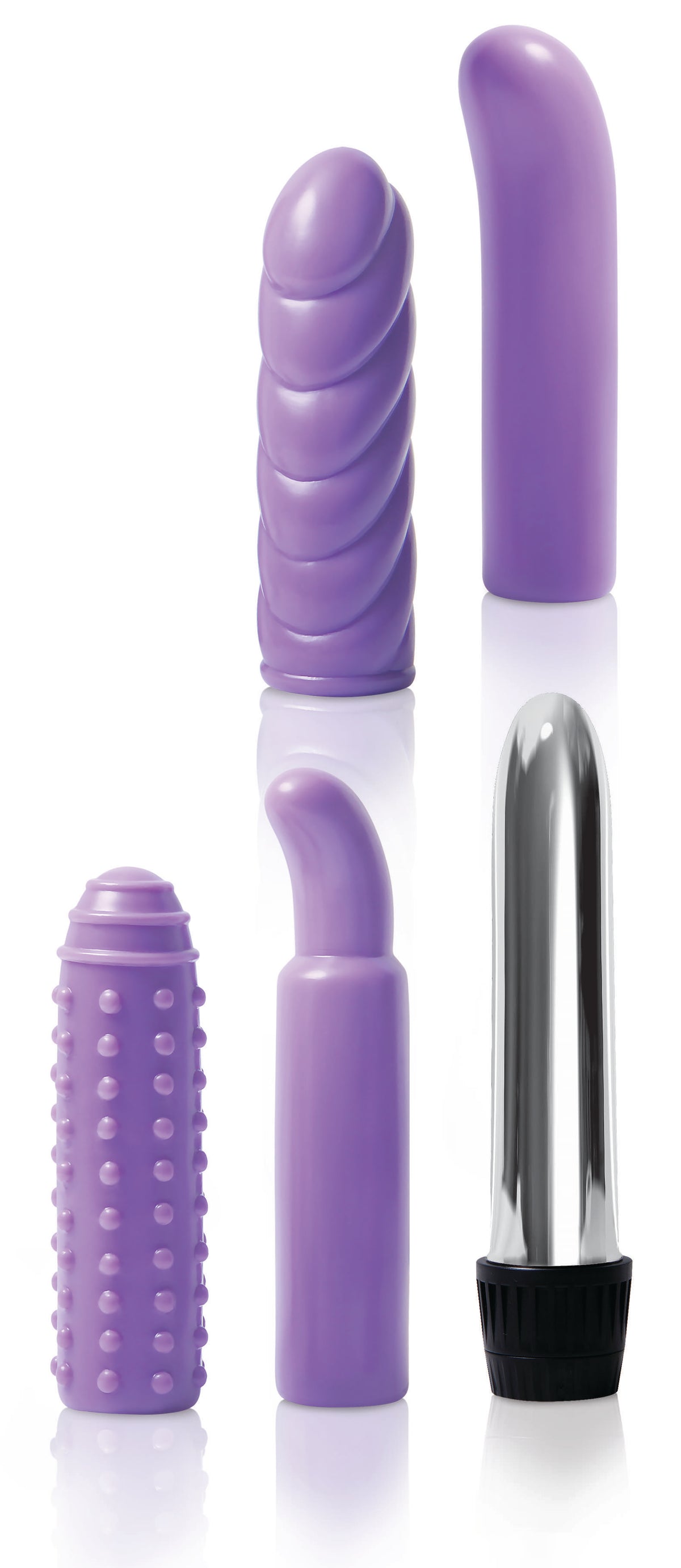 Evolved Multi Sleeve Vibrator Kit Purple