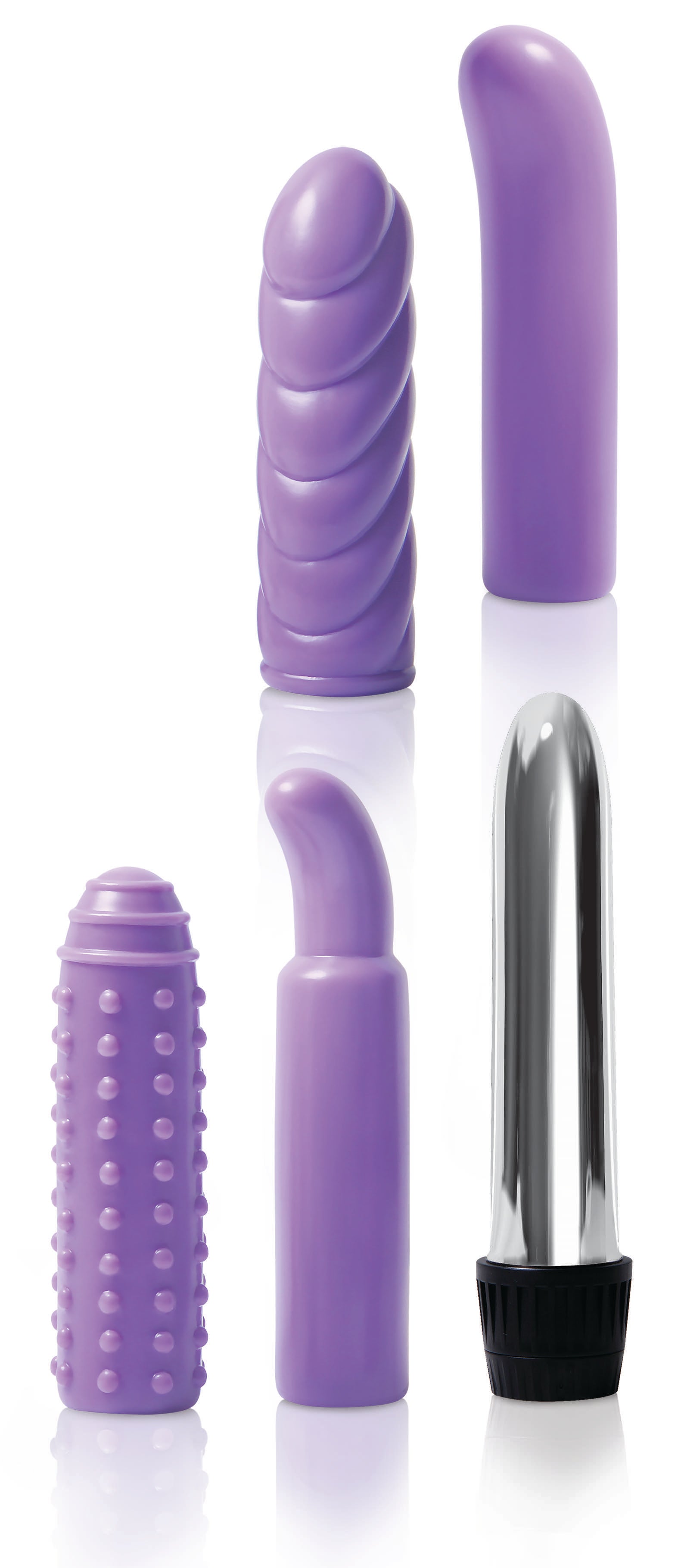 Evolved Multi Sleeve Vibrator Kit Purple