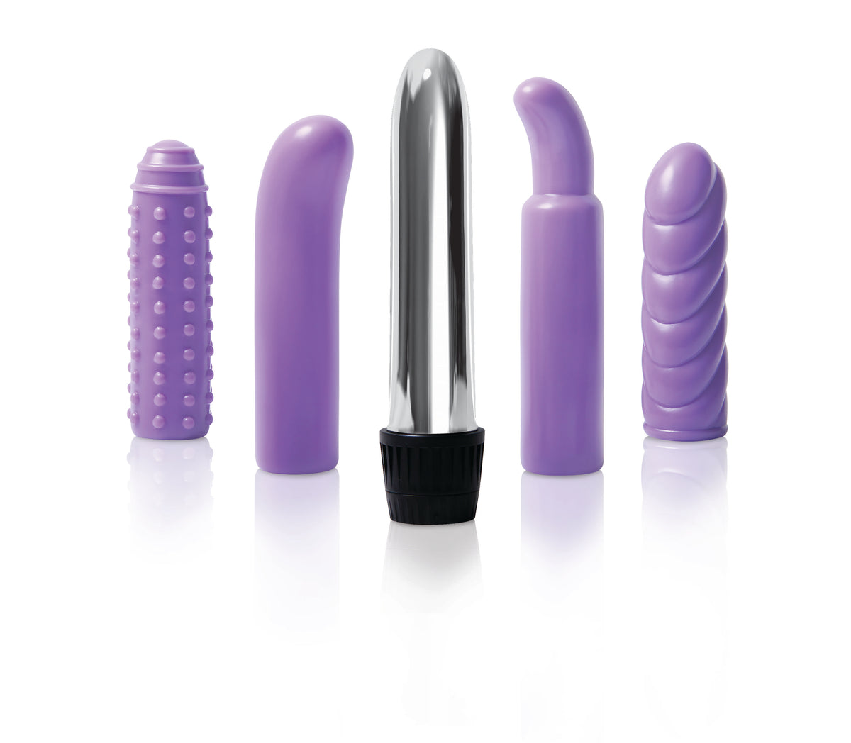 Evolved Multi Sleeve Vibrator Kit Purple