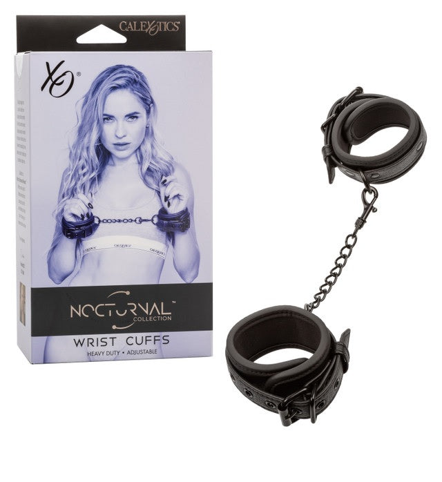 Nocturnal Collection Detachable Adjustable Wrist Cuffs - Black