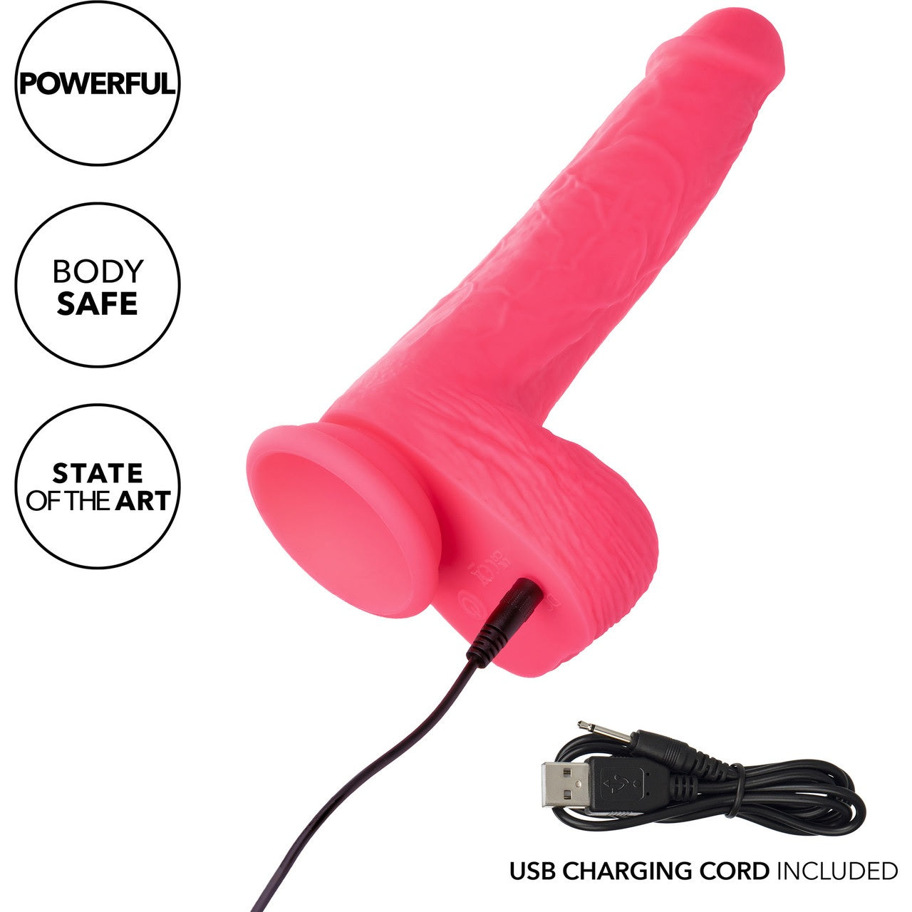 Silicone Studs Rechargeable Rumbling & Thrusting Vibrator