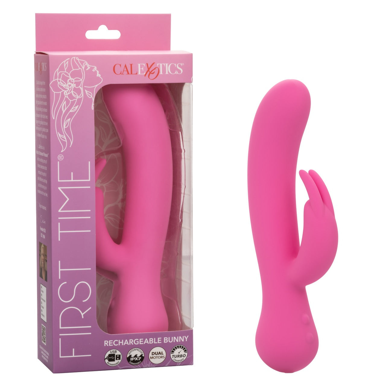 First Time Rechargeable Rabbit Vibrator - Pink