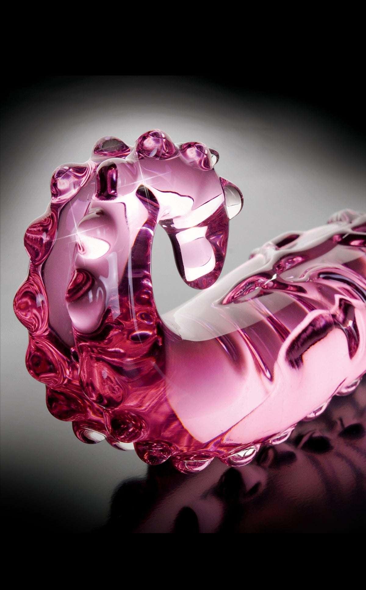 Icicles No 24 Glass Dong 6 Inches - Pink