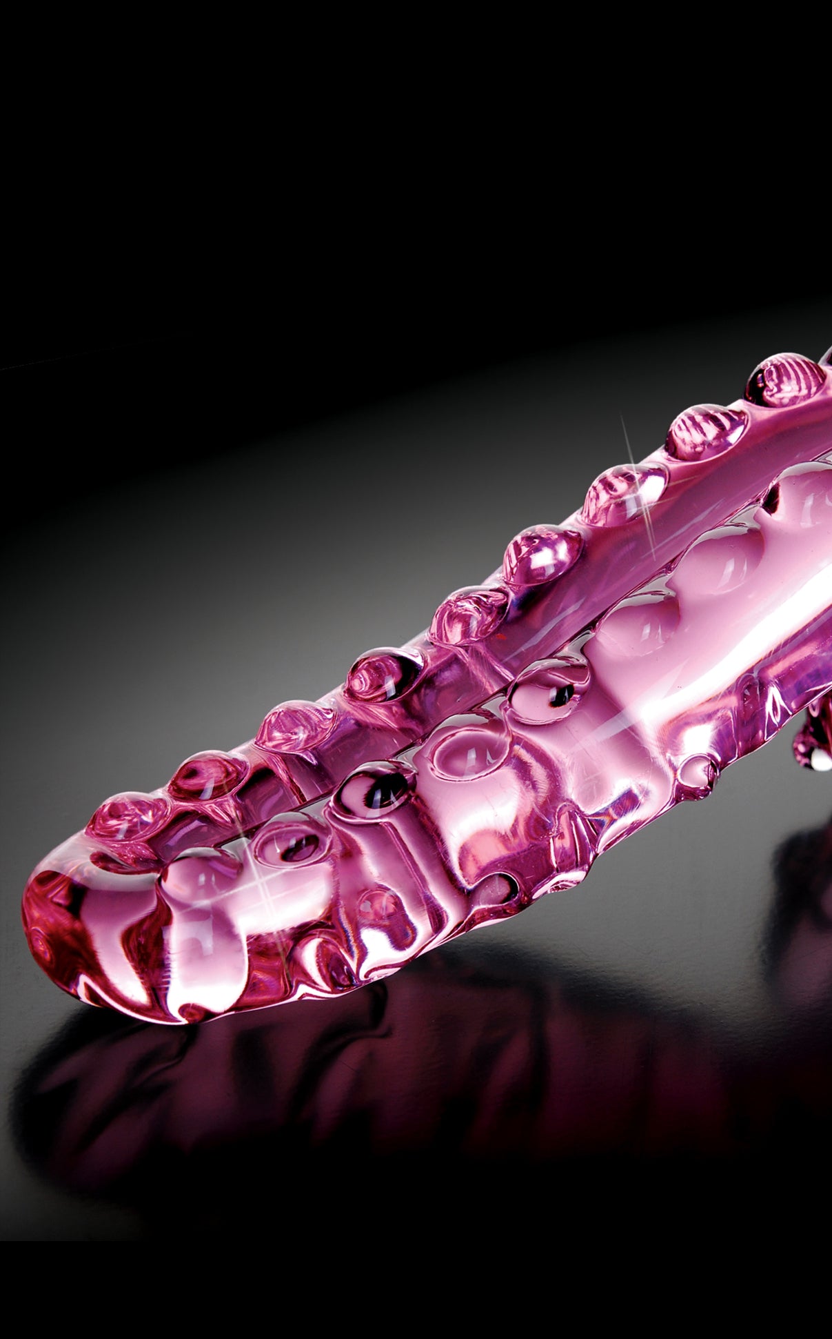Icicles No 24 Glass Dong 6 Inches - Pink
