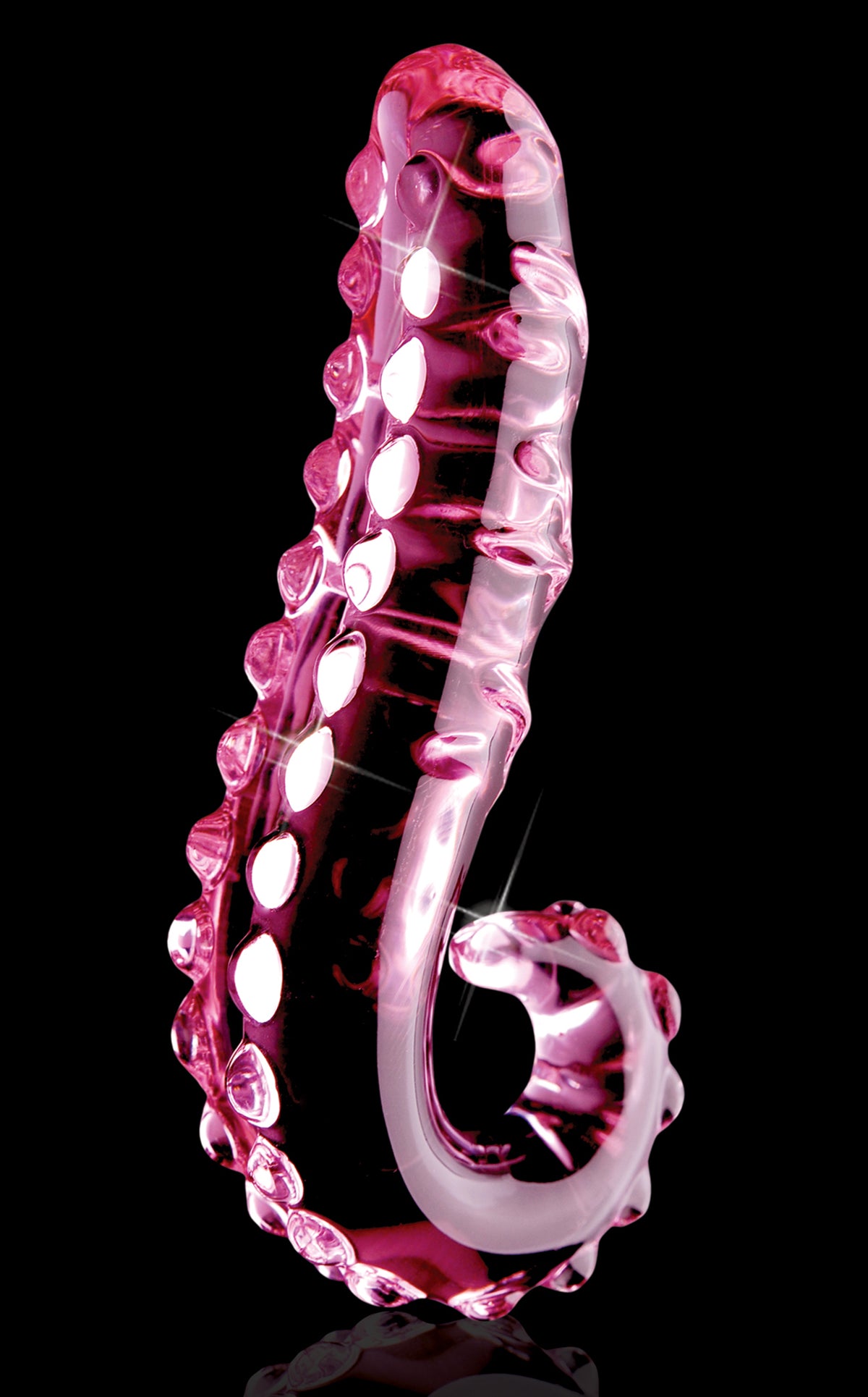 Icicles No 24 Glass Dong 6 Inches - Pink