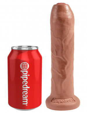 King Cock 7 Uncut Dildo - Tan