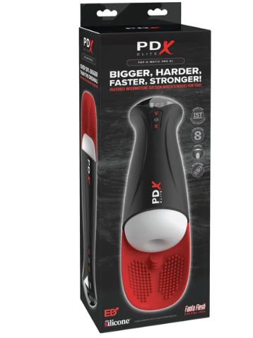 PDX Elite Fuck-o-matic Pro XL White/red