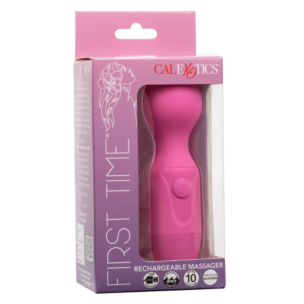 First Time Rechargeable Vibrator Massager - Pink