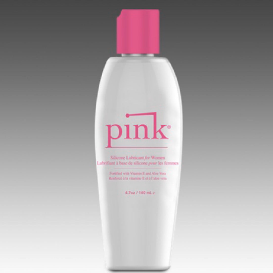 Pink Silicone Lube - 4.7 oz Flip Top Bottle