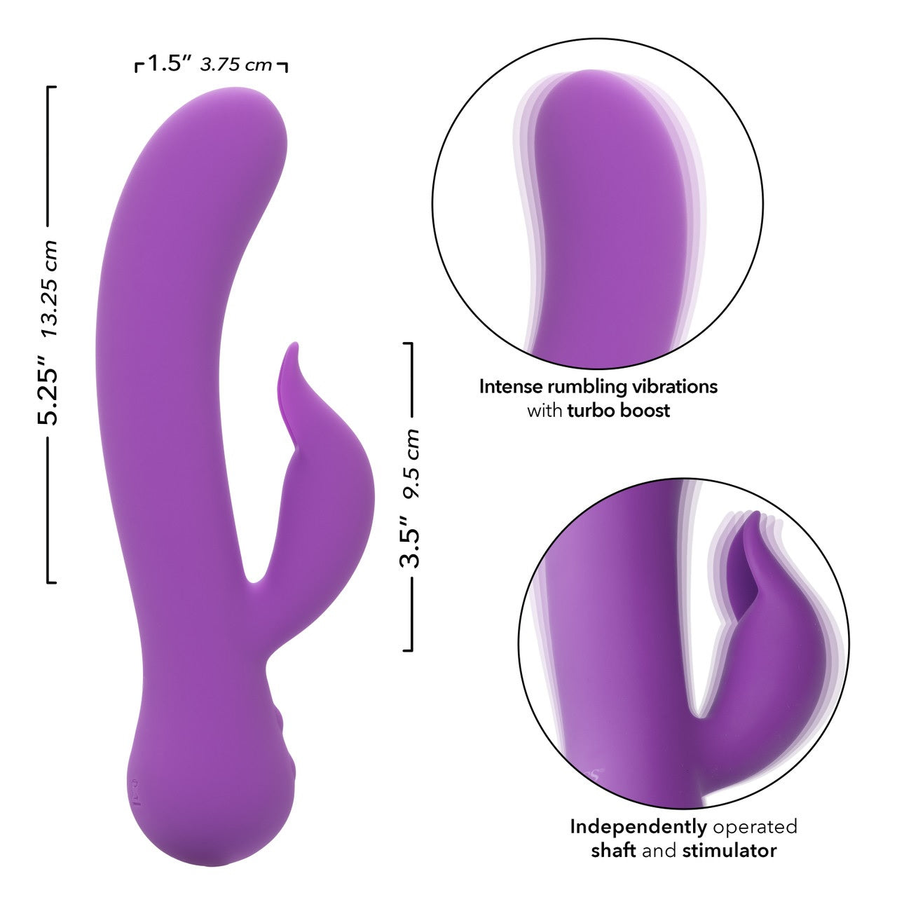 First Time Rechargeable Pleaser Vibrator - Purple