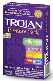 Trojan Condom Pleasure Pack 12 Pack