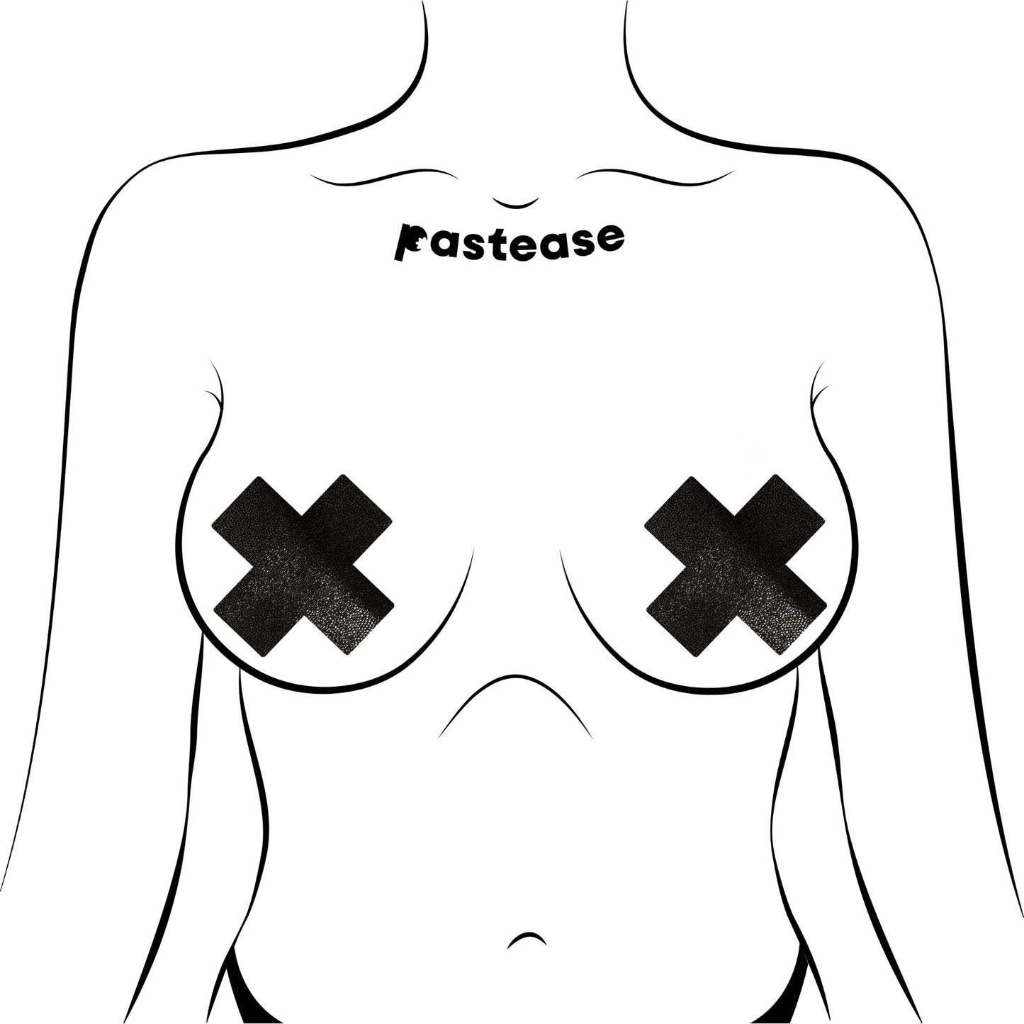 Tease Plus X Liquid Black Cross O/S