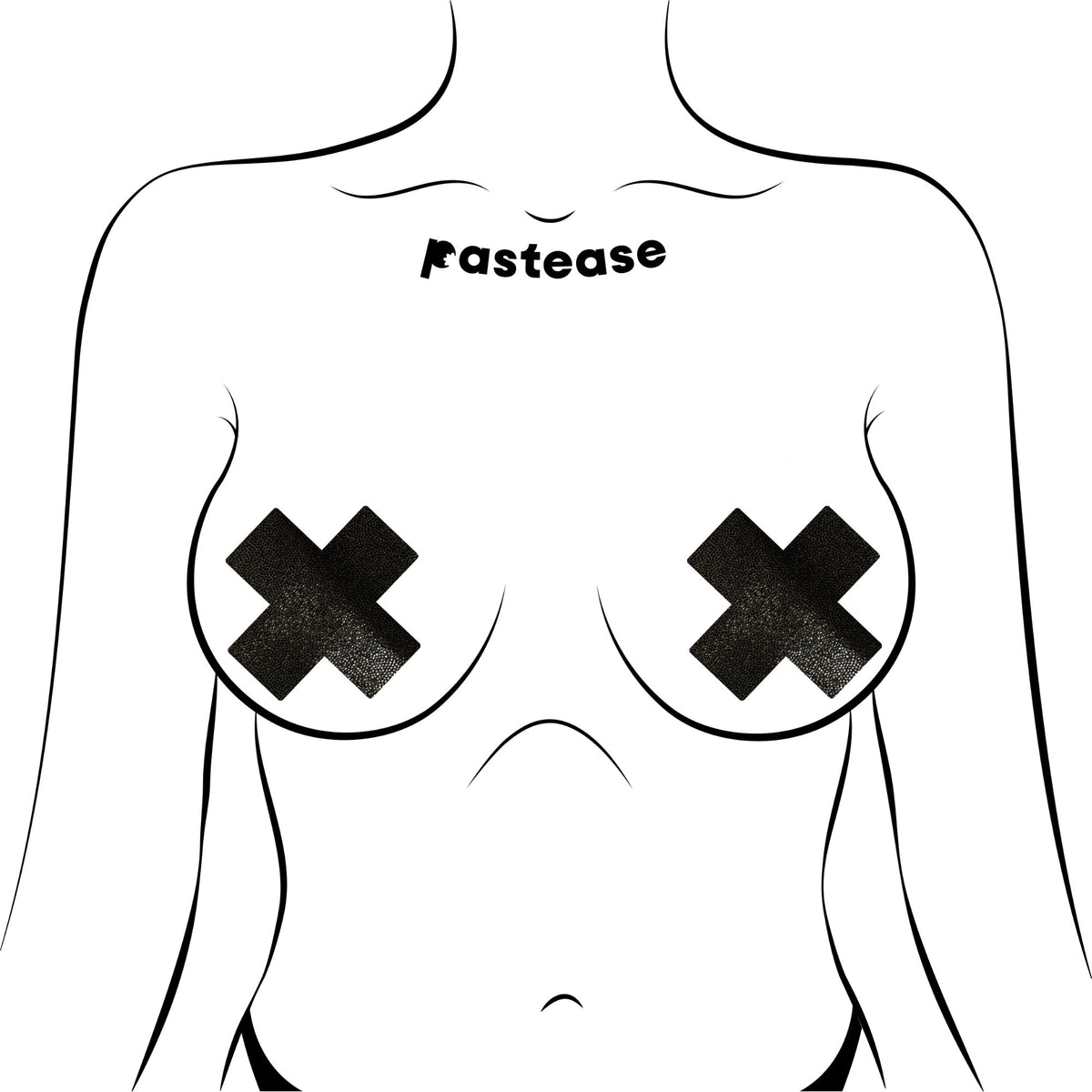 Tease Plus X Liquid Black Cross O/S