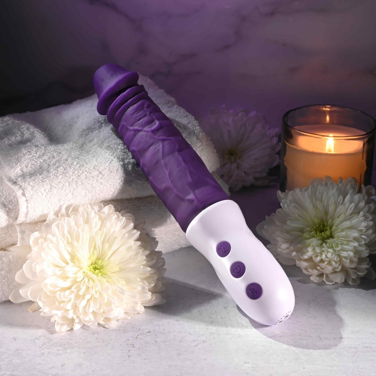 Evolved Plum Thrust Rechargeable Thrusting Vibe Silicone