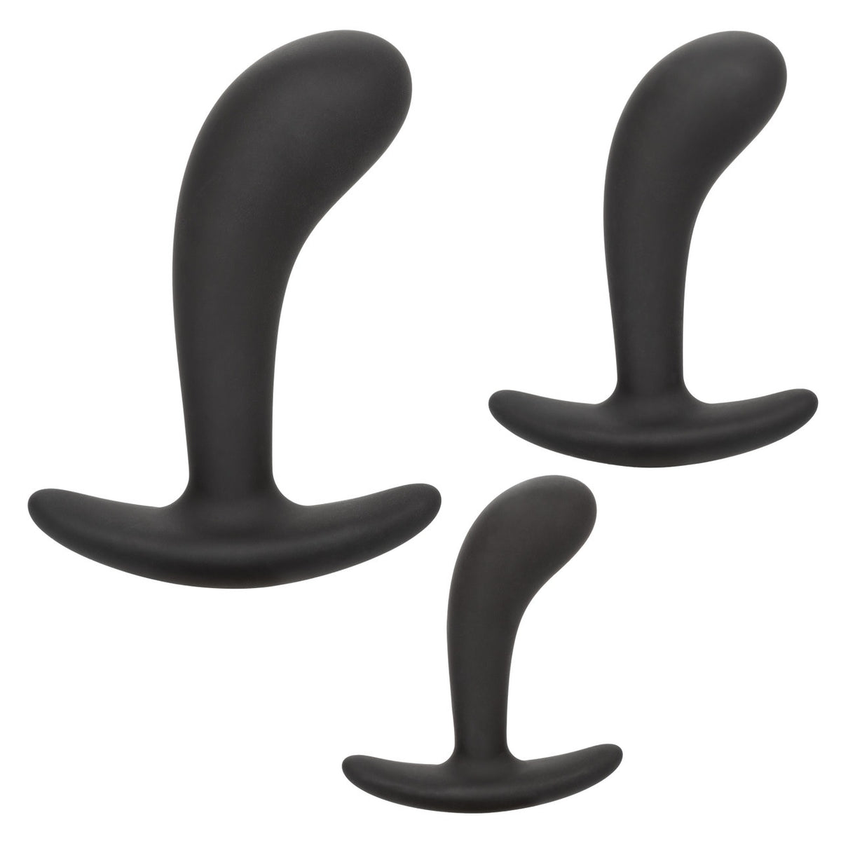Silicone Anal Training Prostate Kit - Black