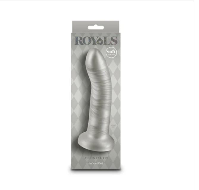 Royals Charlie 7 In. Metallic Curved Dildo Champagne